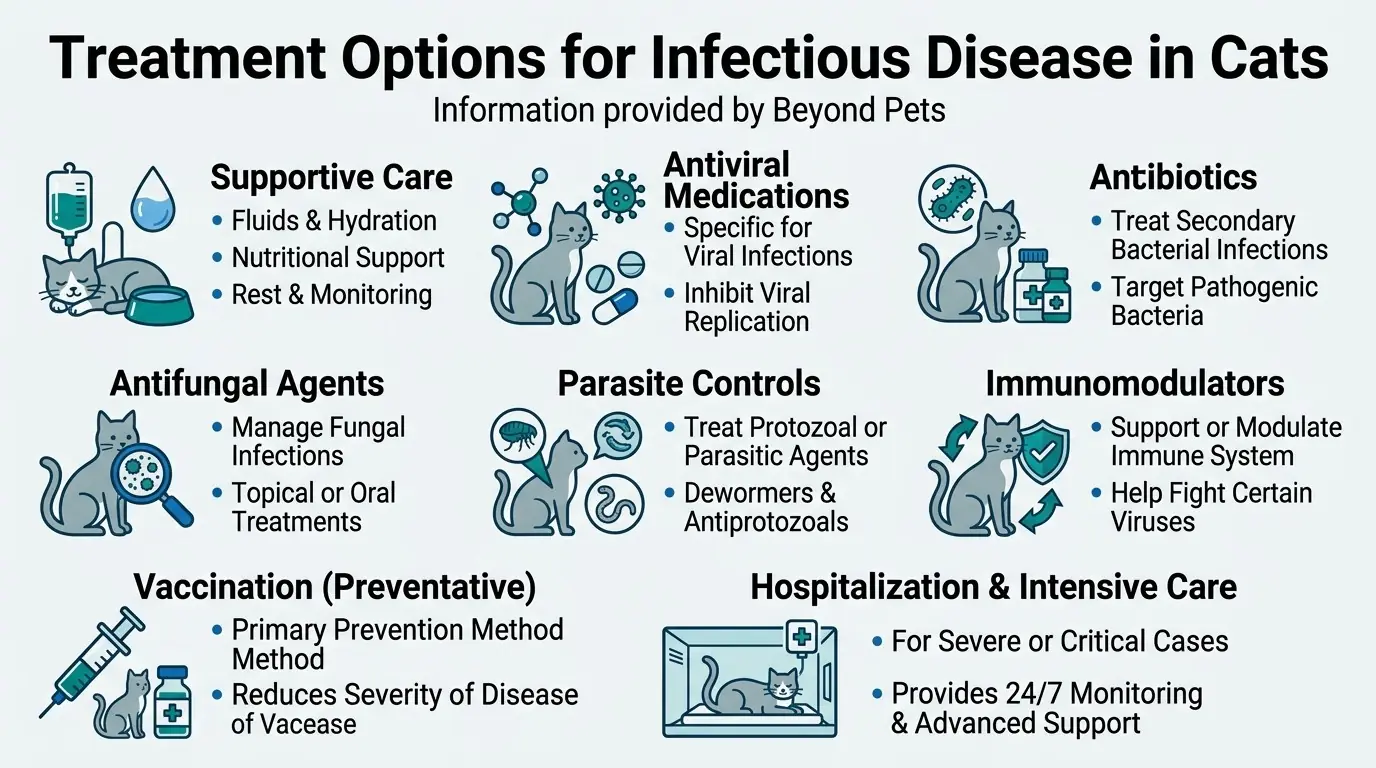 Treatment Options for Infectious Disease in Cats in What is an Infectious Disease in Cats?