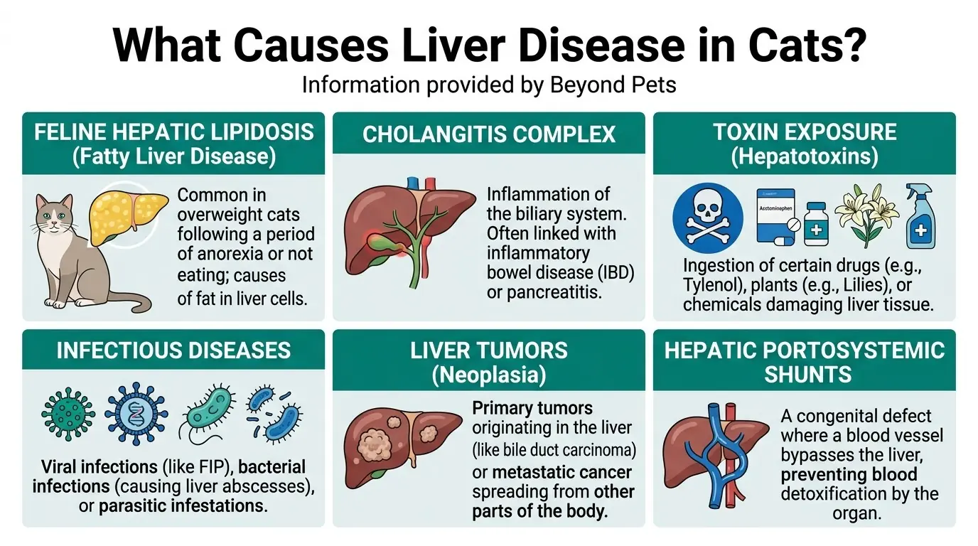 What Causes Liver Disease in Cats? in What is Liver Disease in Cats?