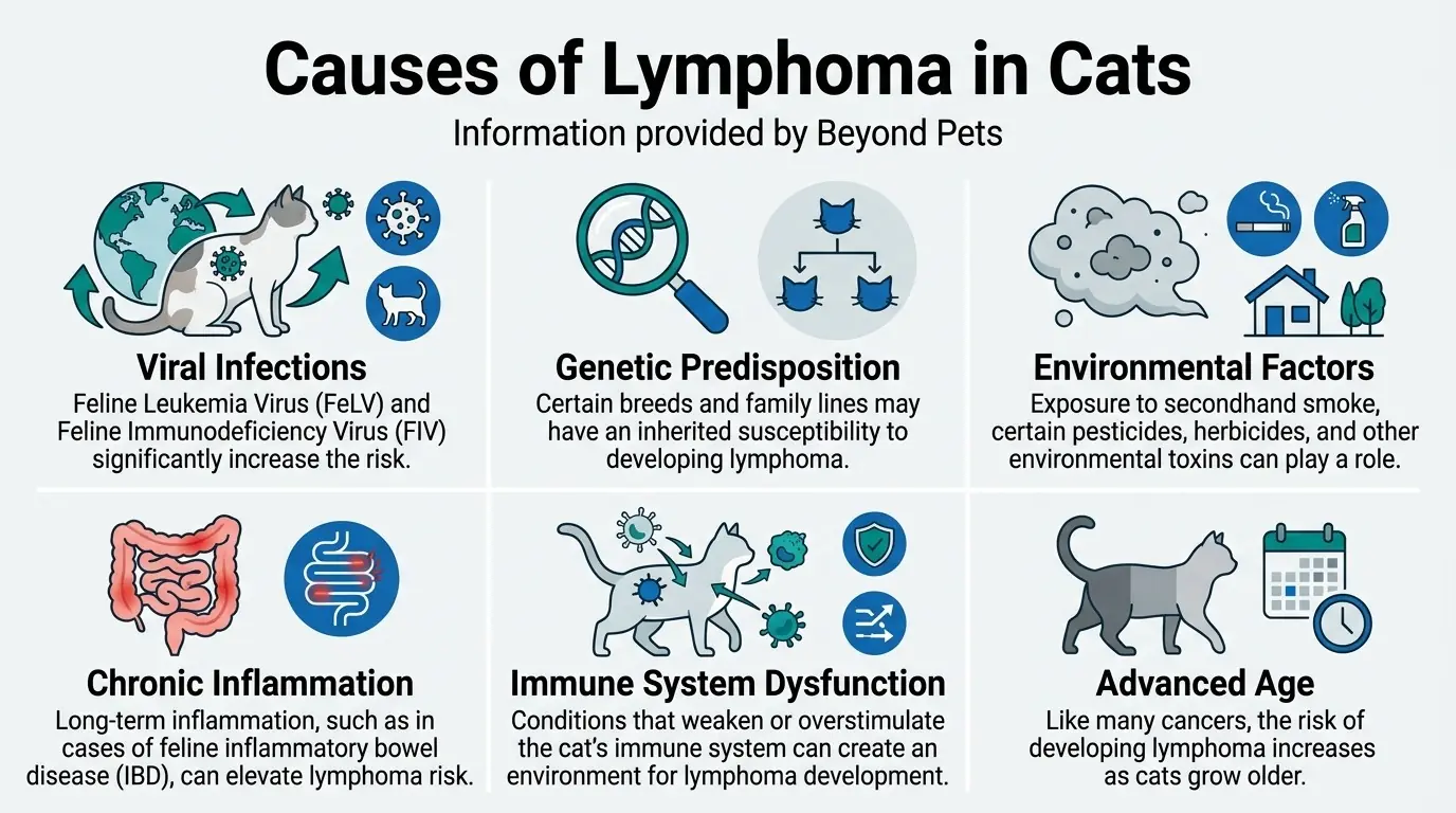Causes of Lymphoma in Cats in What is Lymphoma in Cats?