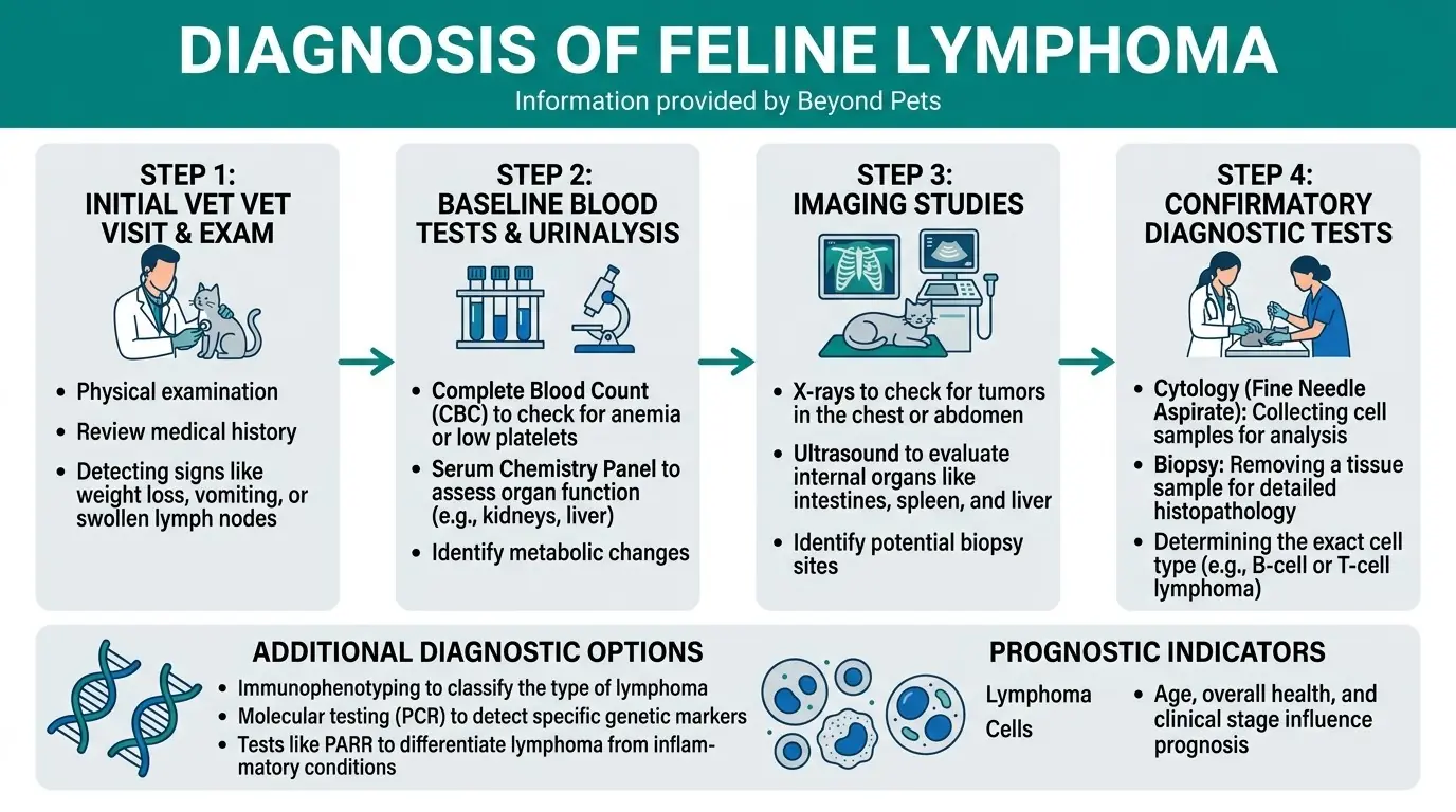 Diagnosis of Feline Lymphoma in What is Lymphoma in Cats?