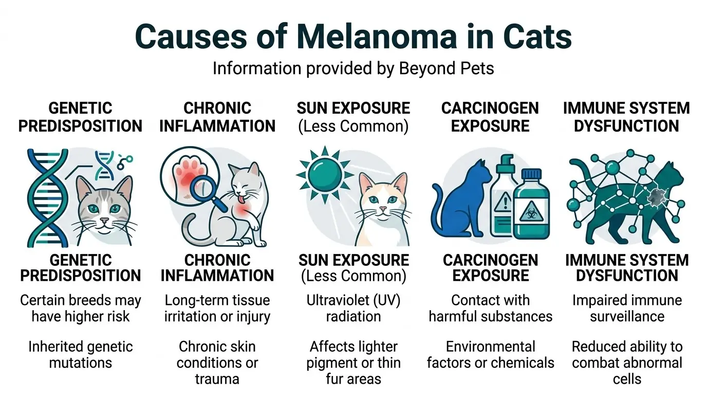 Causes of Melanoma in Cats in What is Melanoma in Cats?
