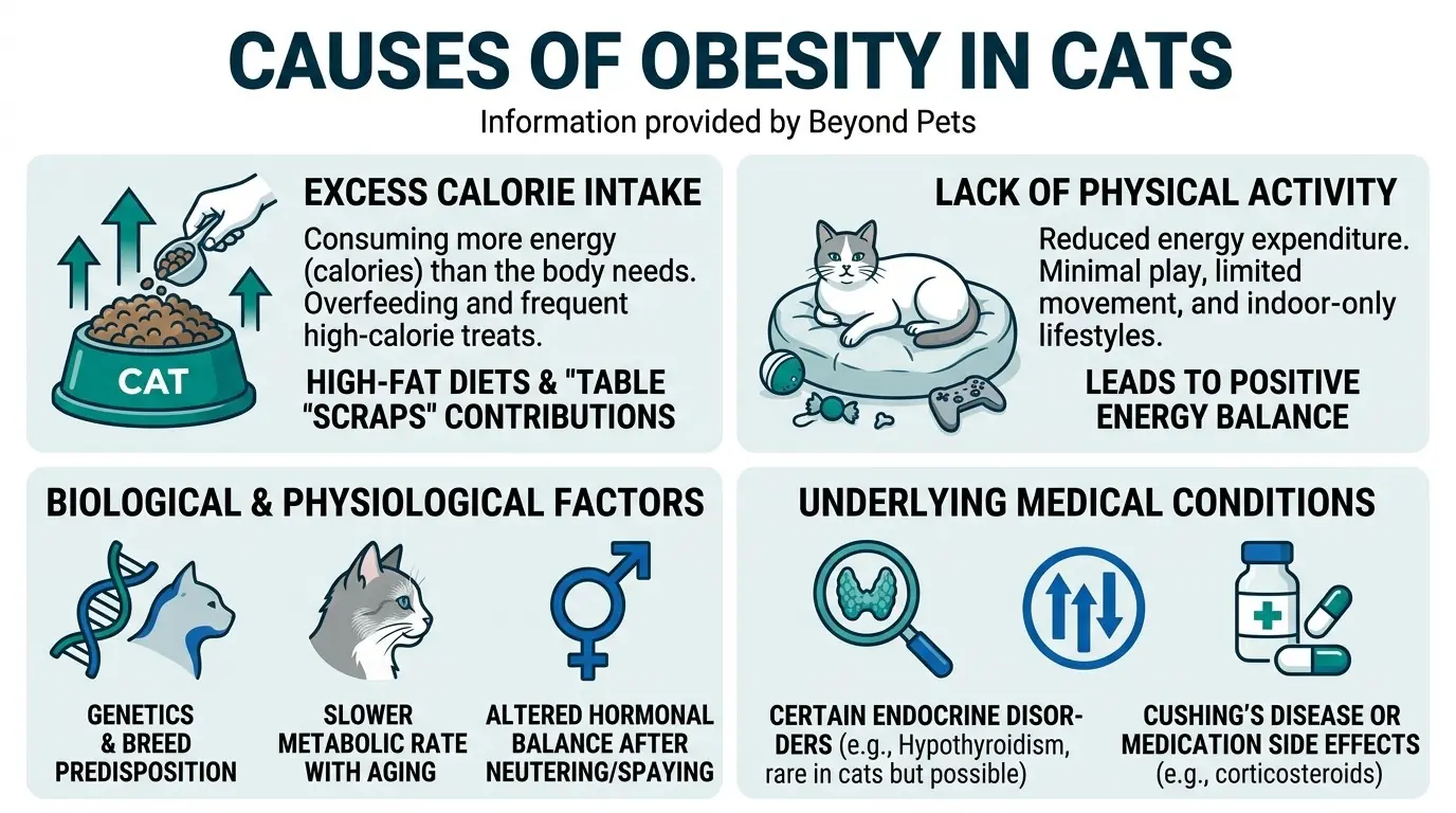 Causes of Obesity in Cats in What is Obesity in Cats?