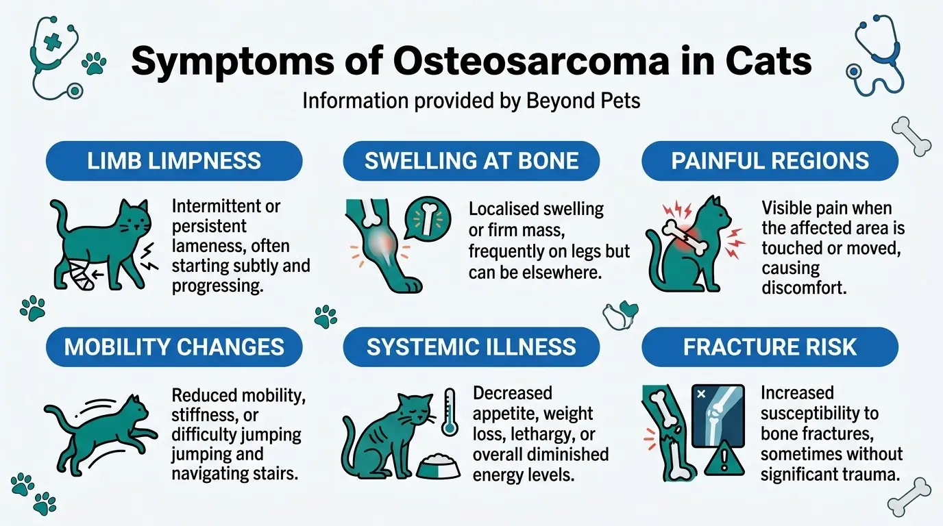 Symptoms of Osteosarcoma in Cats in What is Osteosarcoma in Cats?