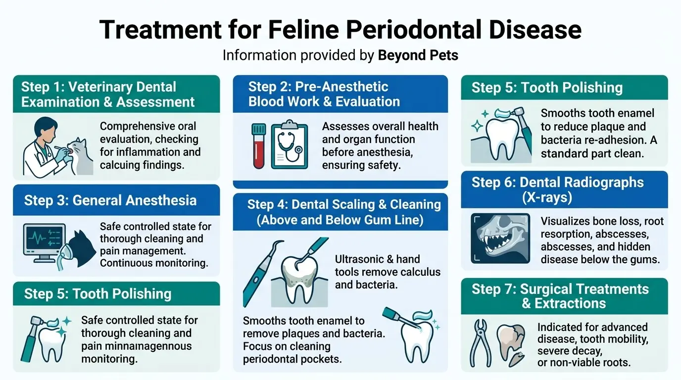 Treatment for Feline Periodontal Disease in What is Periodontal Disease in Cats?