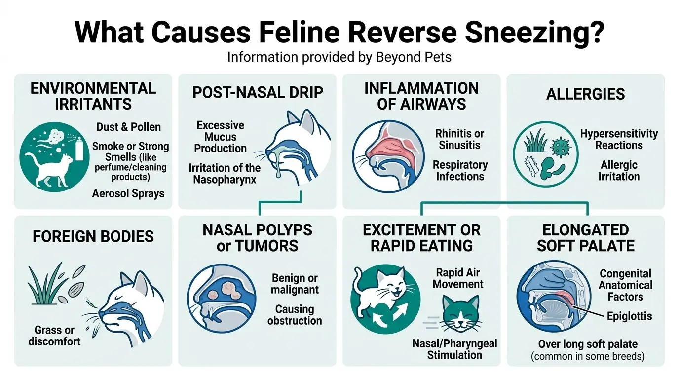 What Causes Feline Reverse Sneezing? in What is a Reverse Sneeze in Cats?