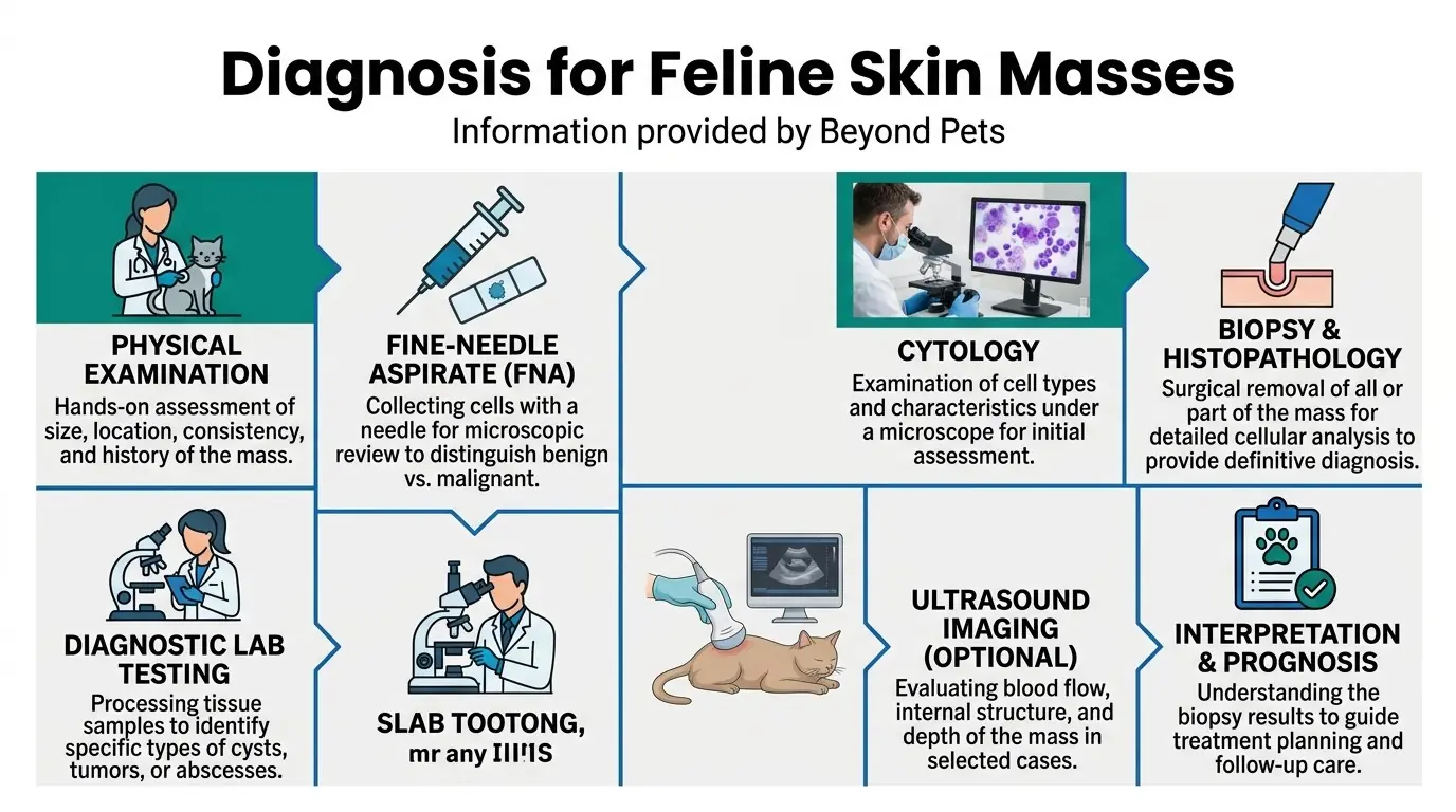 Diagnosis for Feline Skin Masses in What are Skin Masses on Cats?