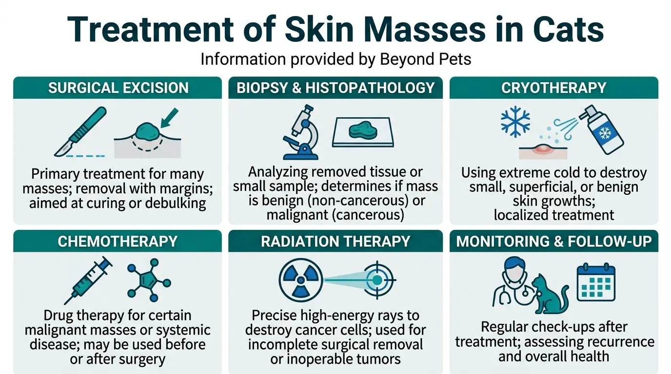 Treatment of Skin Masses in Cats in What are Skin Masses on Cats?