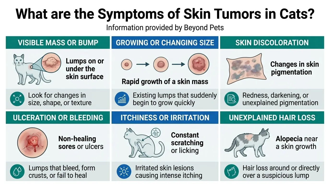 What are the Symptoms of Skin Tumors in Cats? in What are Skin Masses on Cats?