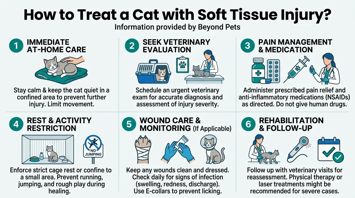 How to Treat a Cat with Soft Tissue Injury? in What is Soft Tissue Trauma in Cats?