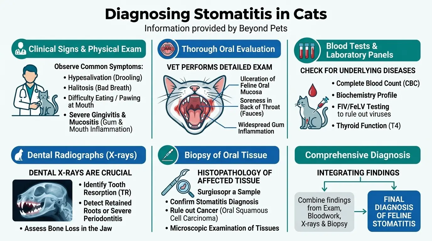 Diagnosing Stomatitis in Cats in What is Stomatitis in Cats?