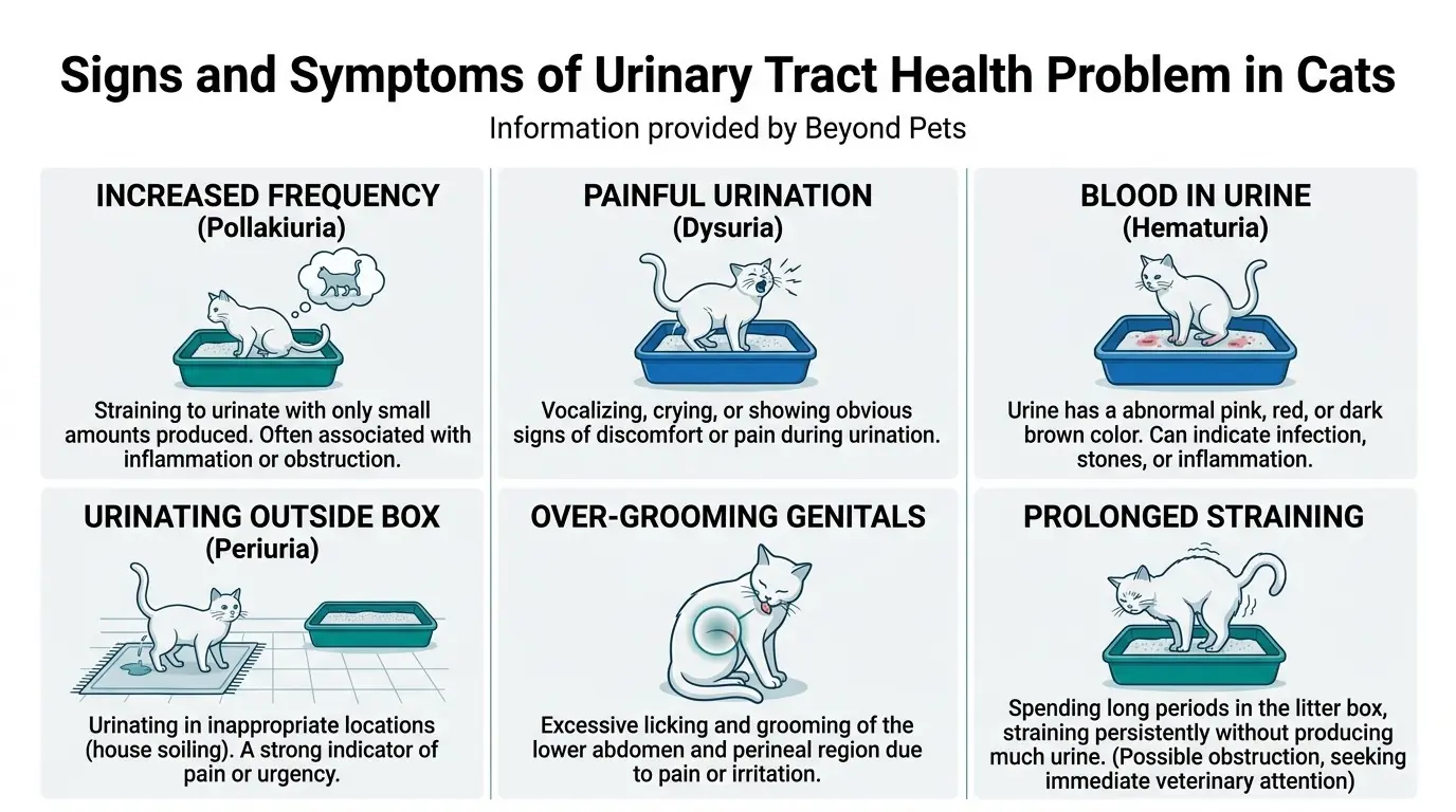 Signs and Symptoms of Urinary Tract Health Problem in Cats in What is Urinary Disease in Cats?
