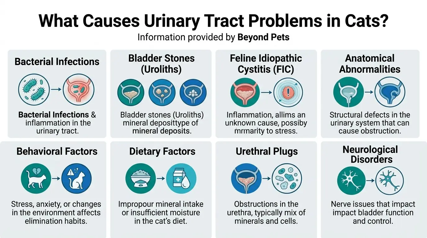 What Causes Urinary Tract Problems in Cats? in What is Urinary Disease in Cats?