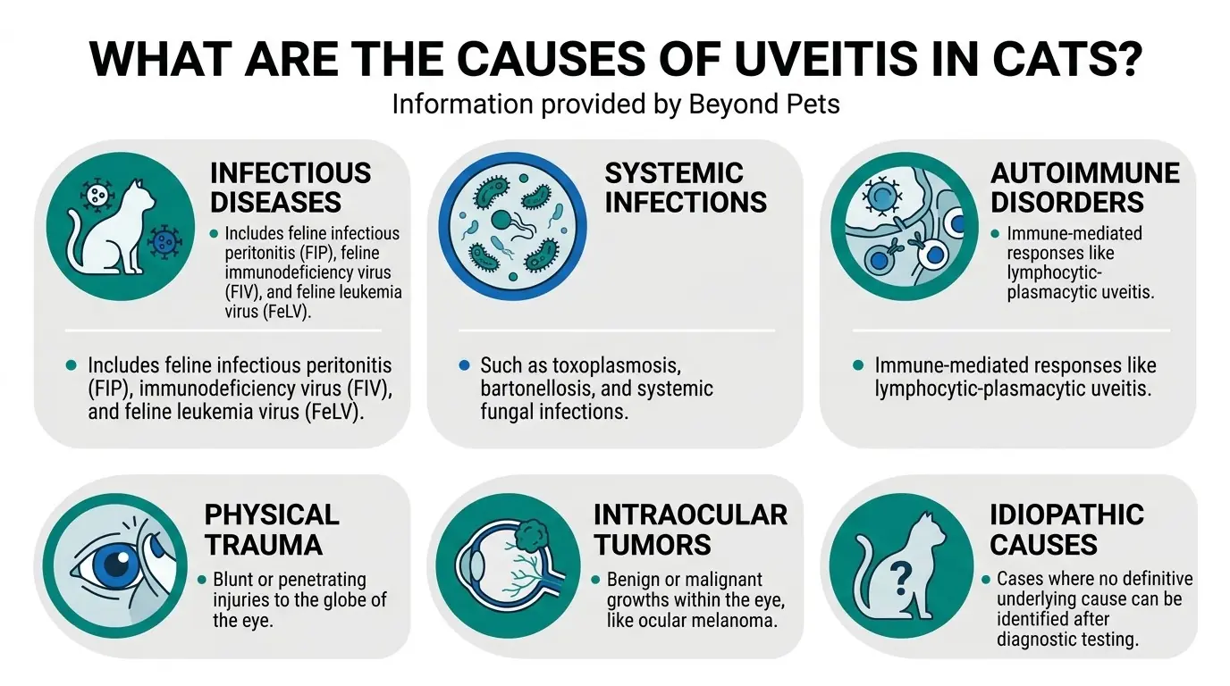 What are the Causes of Uveitis in Cats? in What is Uveitis in Cats?