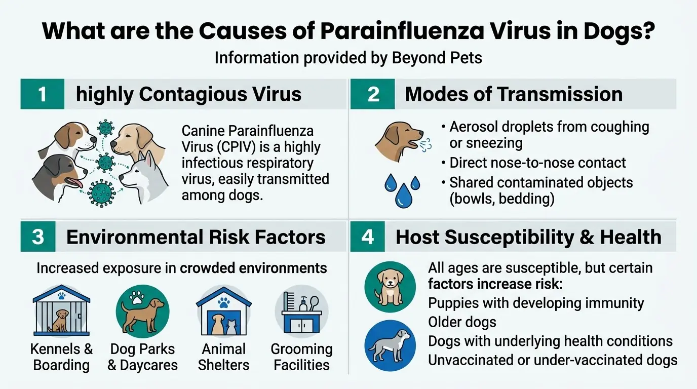 What are the Causes of Parainfluenza Virus in Dogs? in Parainfluenza in Dogs: Causes, Symptoms, Diagnosis, Treatment