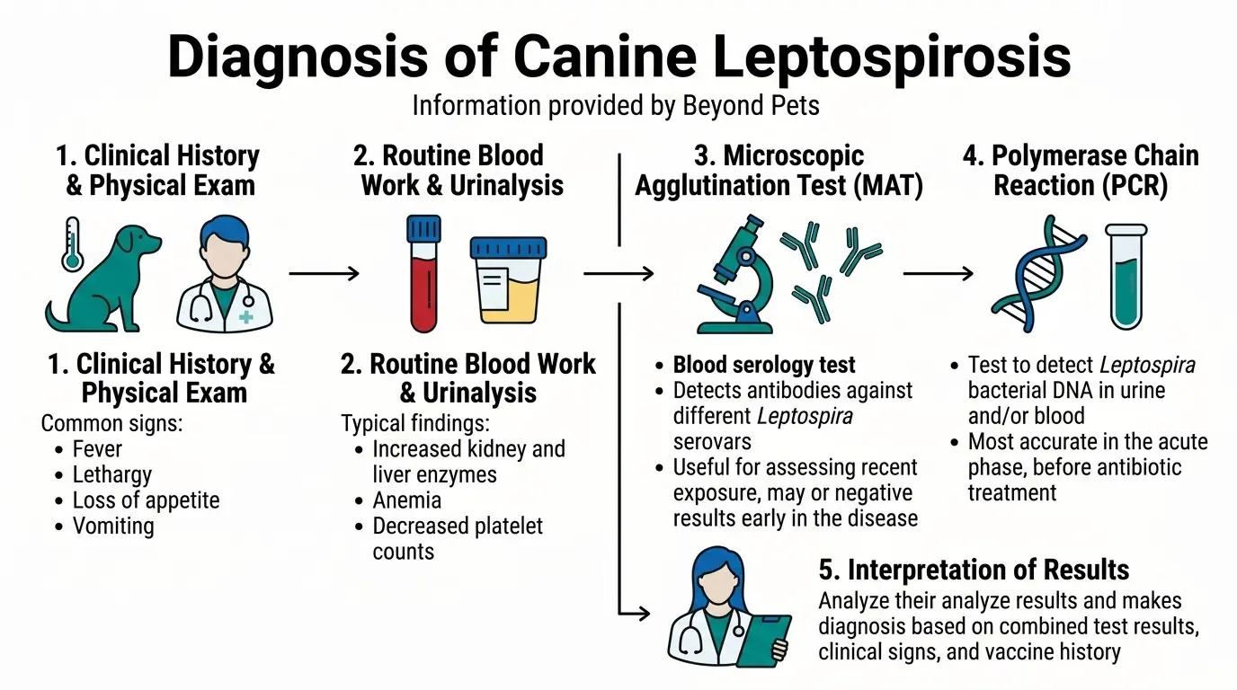 Diagnosis of Canine Leptospirosis in What is Leptospirosis in Dogs?