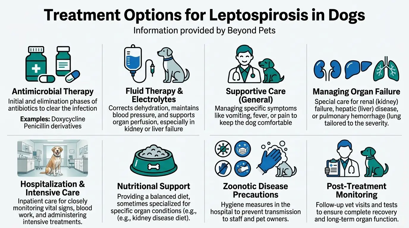Treatment Options for Leptospirosis in Dogs in What is Leptospirosis in Dogs?
