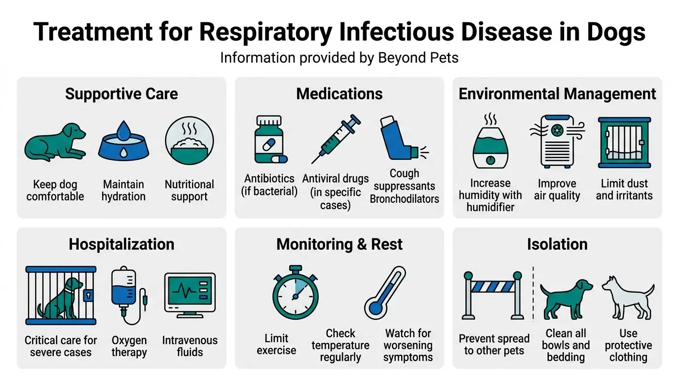 Respiratory Diseases in Dogs: Causes, Symptoms, Treatment 4 Treatment for Respiratory Infectious Disease in Dogs in Respiratory Diseases in Dogs: Causes, Symptoms, Treatment