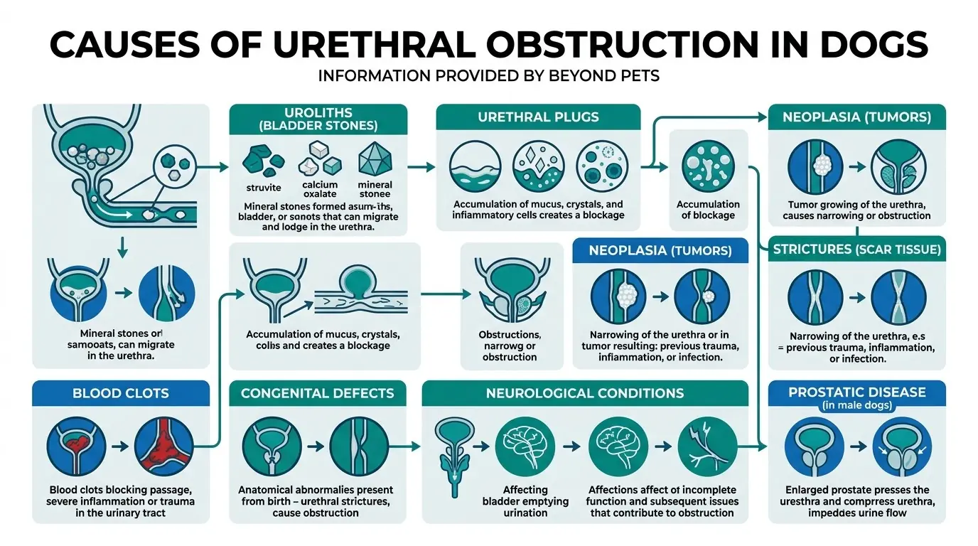 Causes of Urethral Obstruction in Dogs in Urethral Obstructions in Dogs: Causes, Symptoms, Treatment
